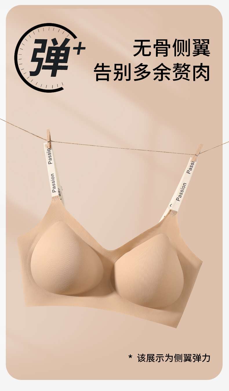 Comfortable and breathable women's underwear, soft without steel rims, thin style, comfortable inner layer, pure cotton basic style, suitable for daily wear detail image 11