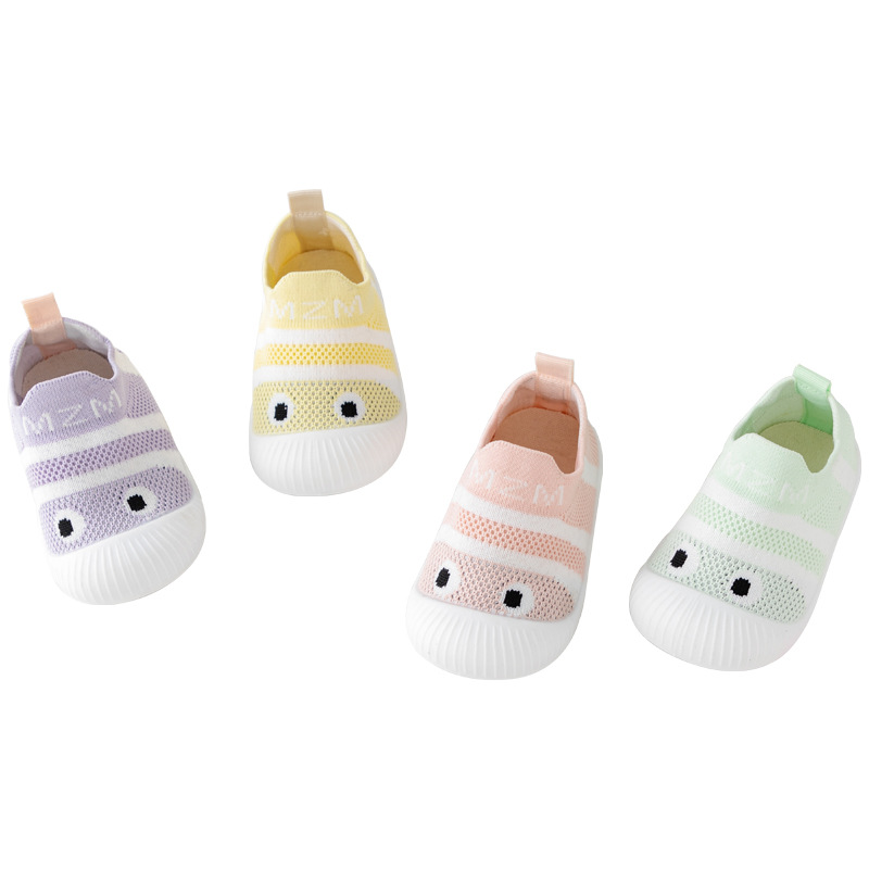 夏季儿童网眼透气舒适学步鞋婴儿防滑软底地板鞋卡通小丑鱼宝宝鞋