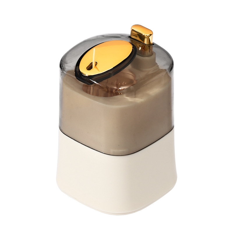 牙签盒家用按压式剔牙神器水果竹签商用个性创意筒装便携2025新款款白底实物图