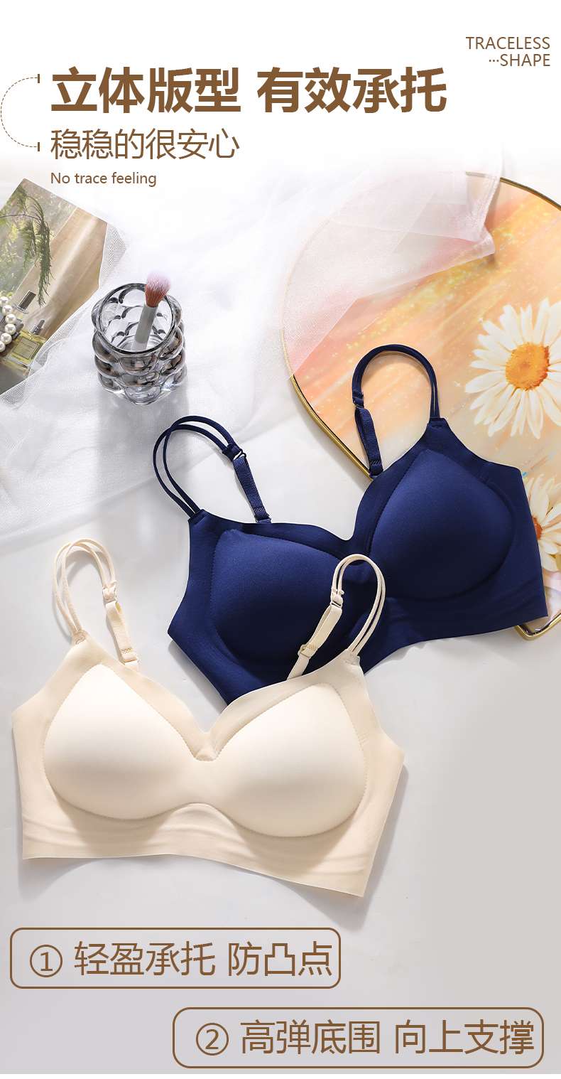 Comfortable and breathable women's underwear without steel rings, thin, soft, sexy and comfortable underwear, suitable for daily wear detail image 6