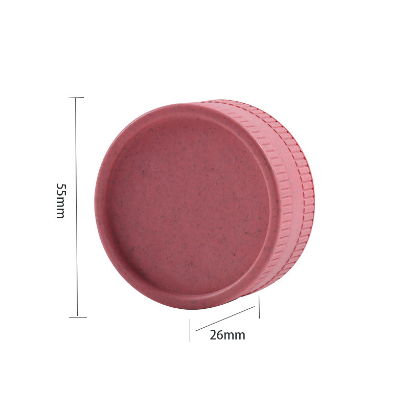 Hot-selling biodegradable cigarette grinder 55mm two-layer biodegradable grinding plastic cigarette set cross-border grinder Specification image