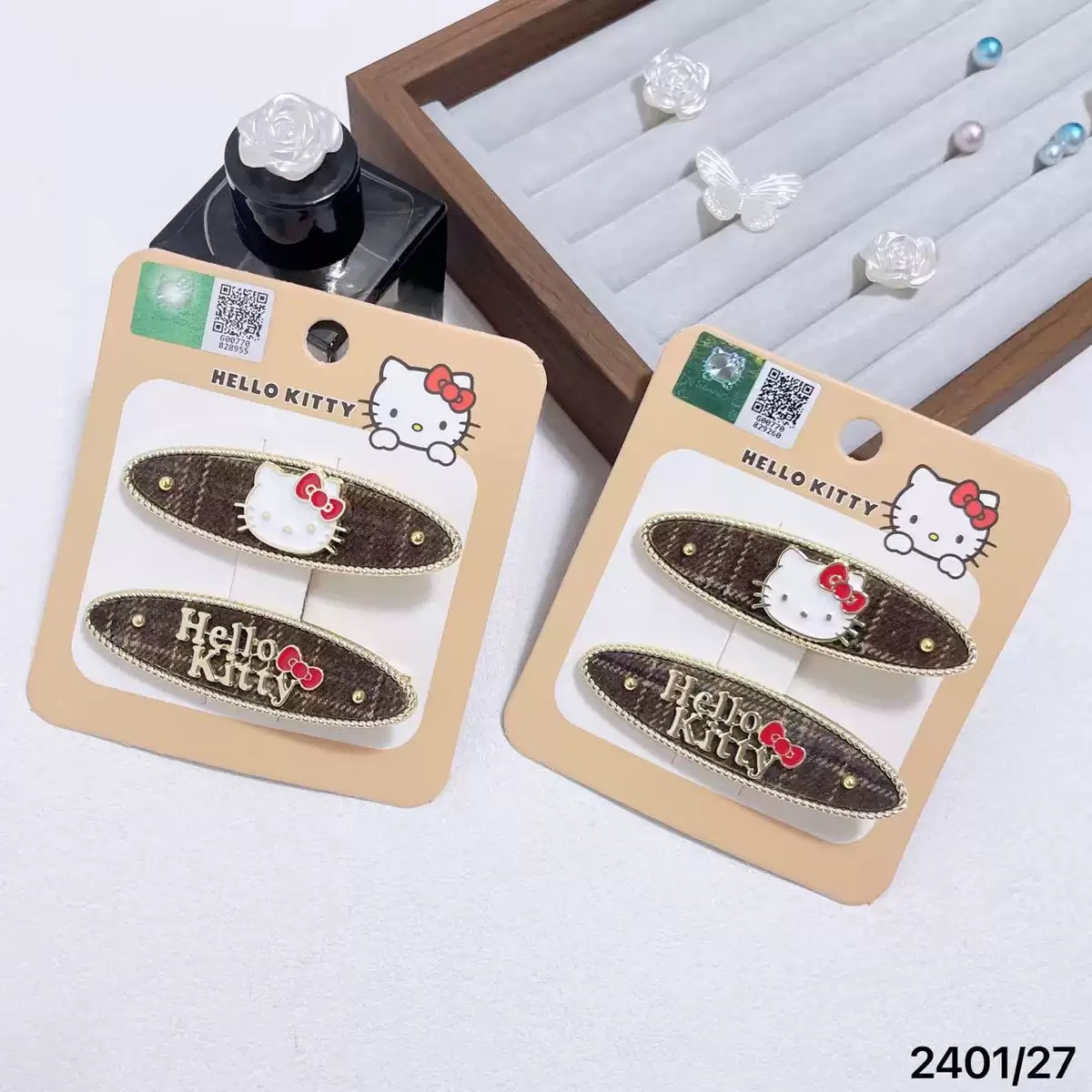 爆款KT猫发卡少女心发饰韩系简约边夹百搭通勤甜妹造型刘海夹