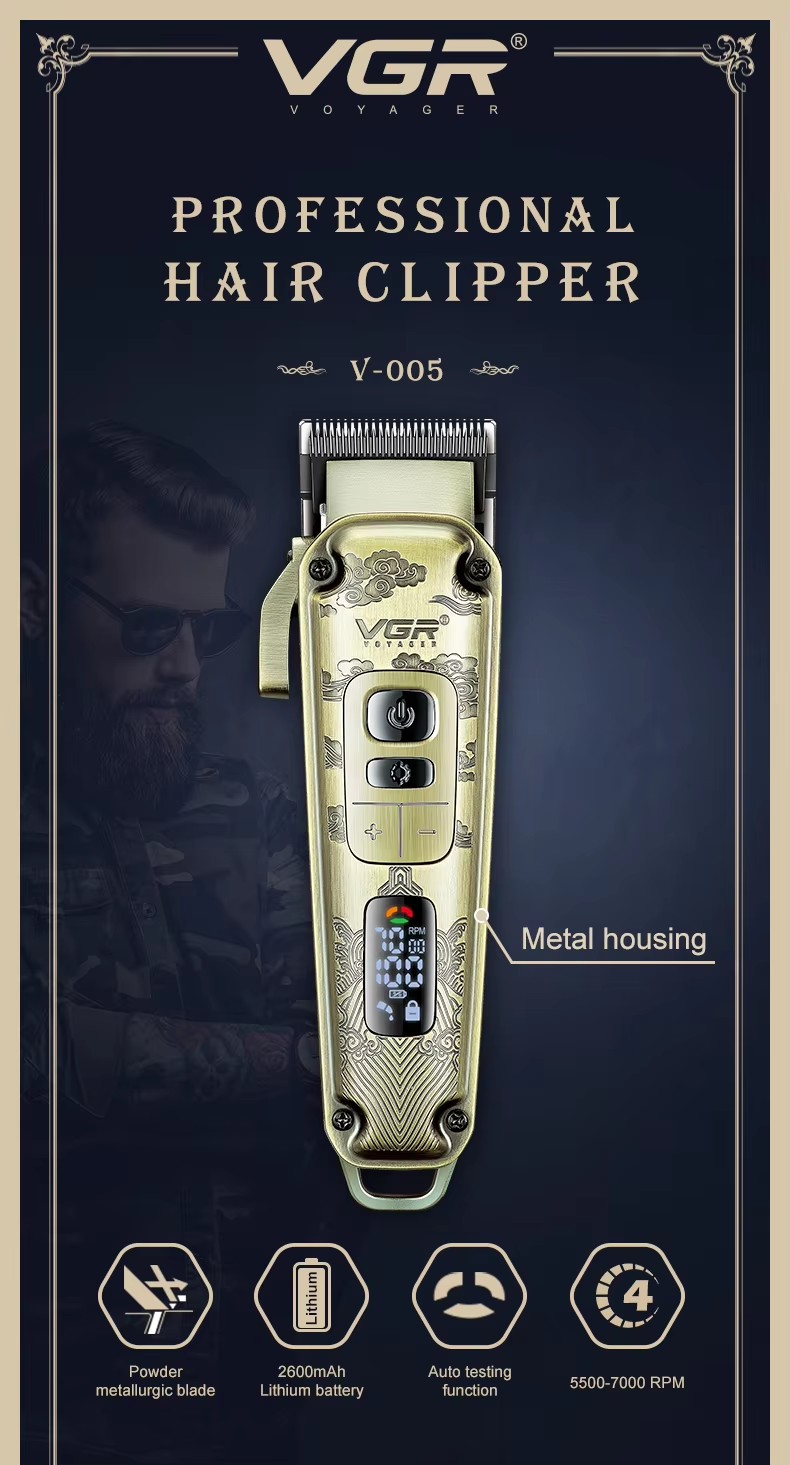 Жидкие металлические кристаллы VGR VGR 005 показывают, что масляные головки используются для стрижки парикмахерских USB pic 1