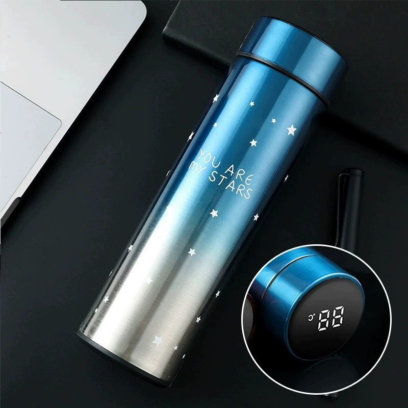 Intelligent temperature measurement thermos cup, gradient color cup, 304 stainless steel creative cup, engraved gift cup, creative intelligent water cup, temperature display cup, new 304 stainless steel thermos cup, gift business cup, customized straight cup Application Scenario