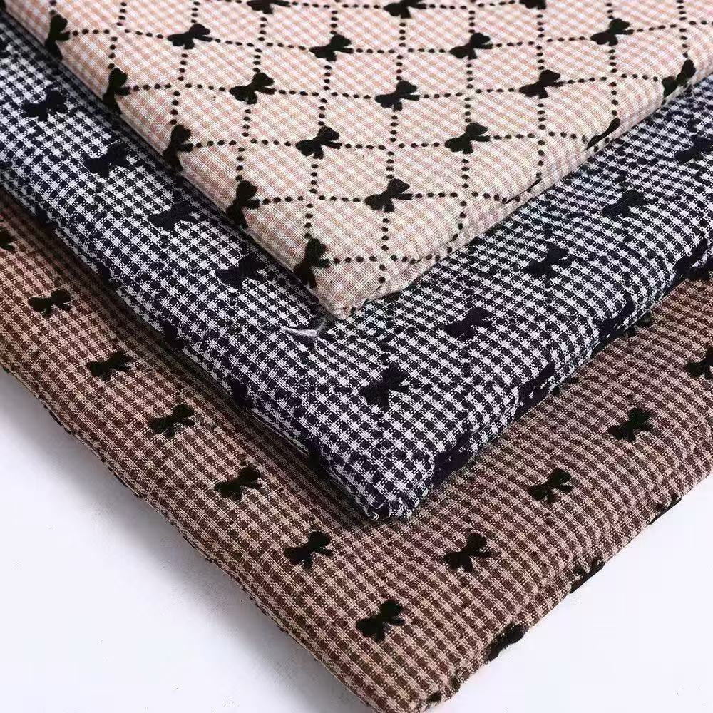 提花布牛津布/宋锦胚料/宋锦/格子布里布/枕巾用的布料细节图