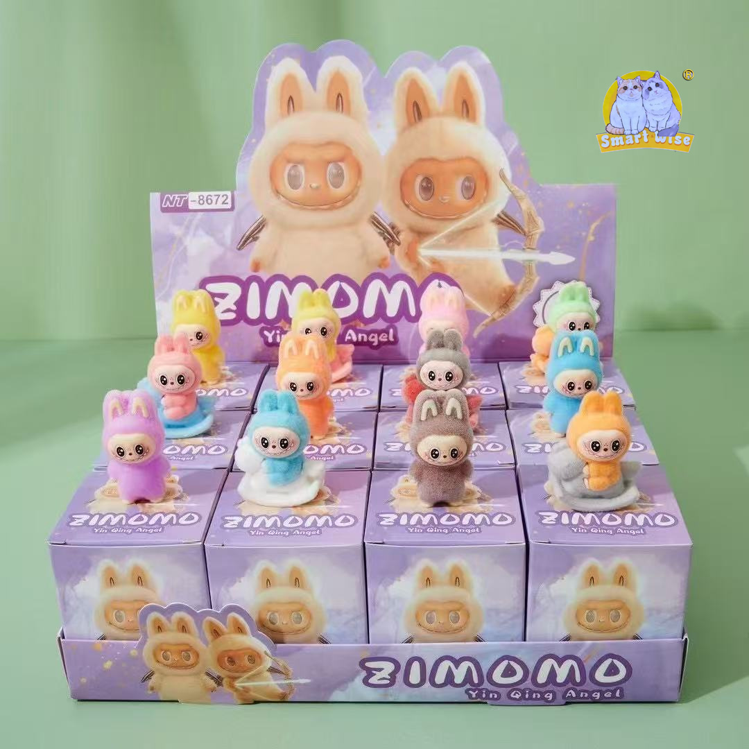 Best-selling flocking blind boxes, trendy figurines, small ornaments, high-quality appearance pendants, keychains, wholesale blind bags, gifts details Picture