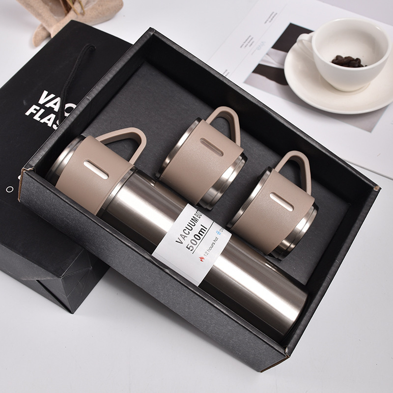 High-end business gifts, souvenirs, souvenirs, engraved custom logos, stainless steel cup sets, box sets Application Scenario