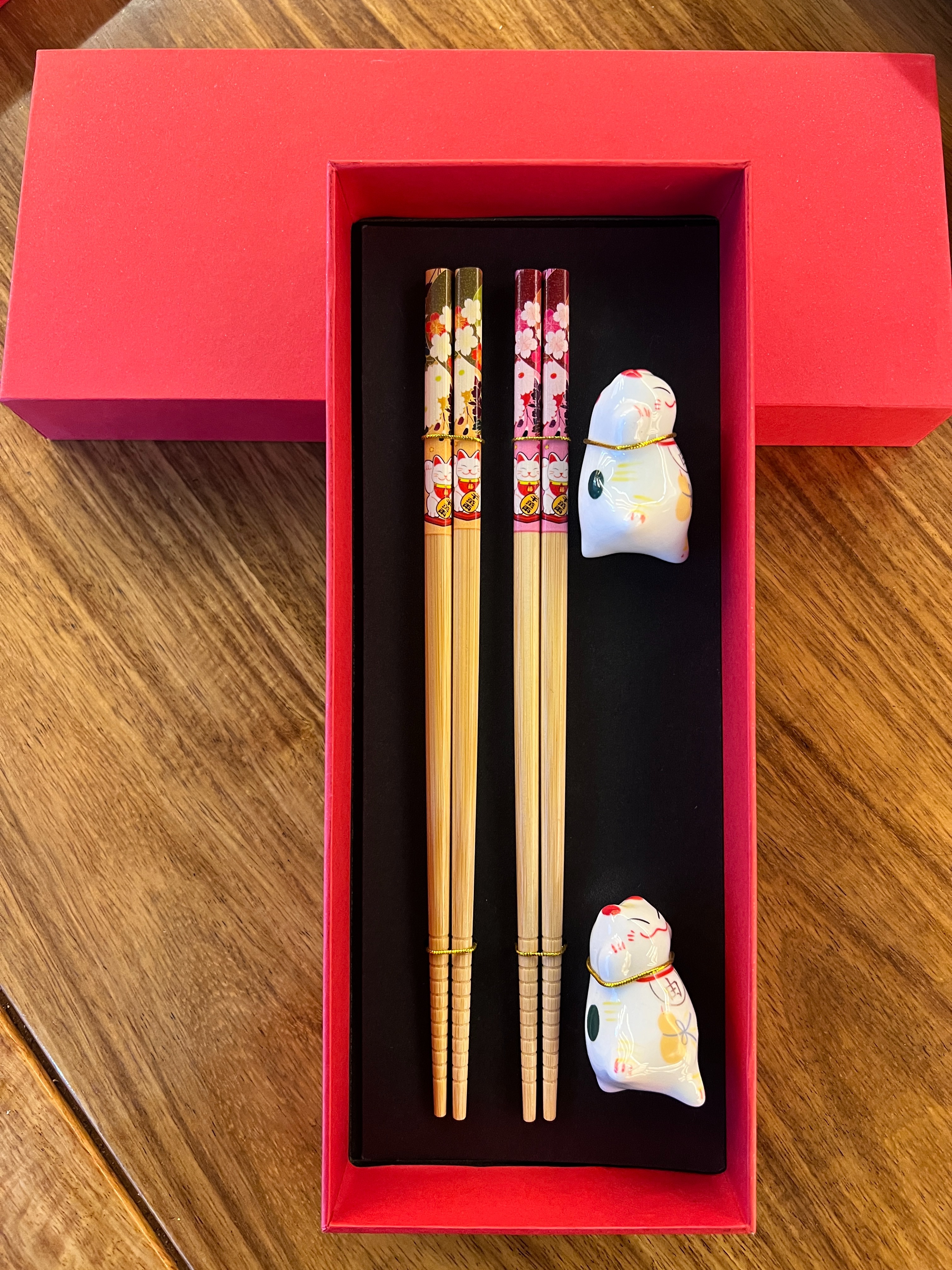 Tasteke Cartoon titanium alloy chopsticks Student tableware, cute tableware chopsticks set, simple and practical Specification image