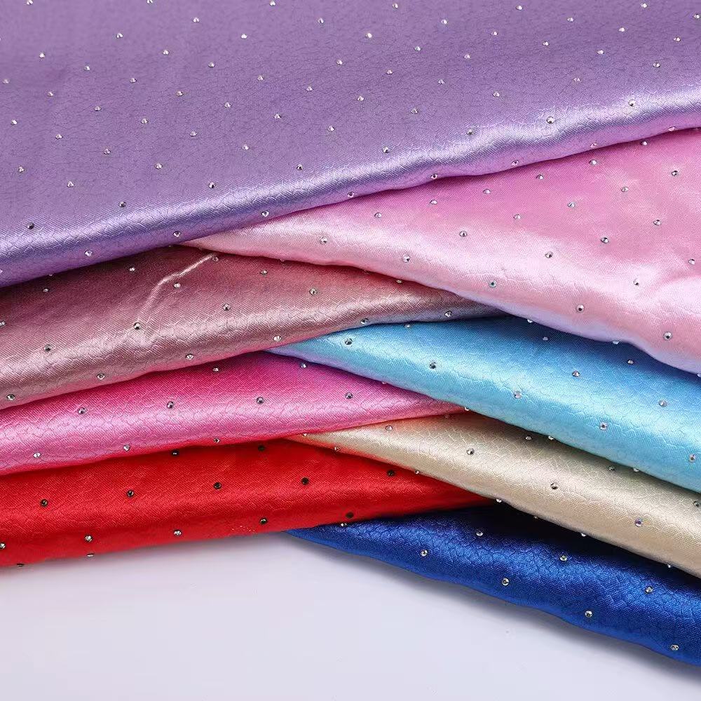 Colored diamond embossed fabric, bags, pet accessories, hair bands, shoe materials details Picture