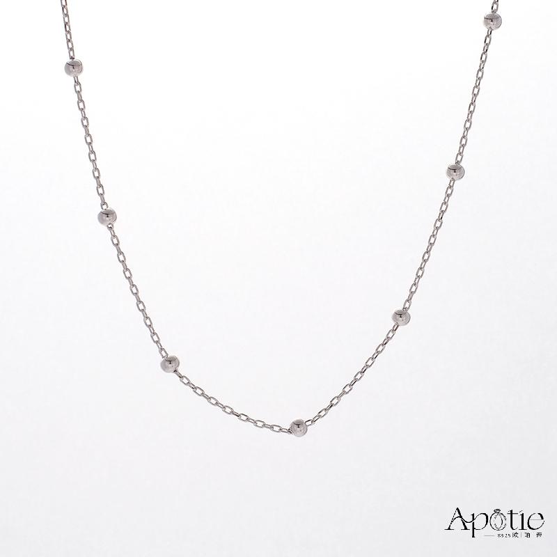 APOTIE pure silver beaded chain Specification image