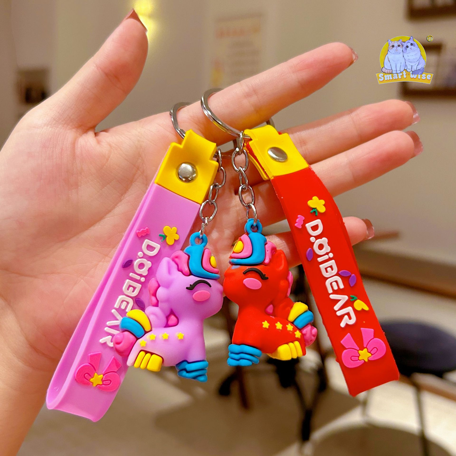 New cute little horse 2026 Year of the Horse keychain pendant, schoolbag, couple pendant, gift. May the New Year be a year of success Specification image