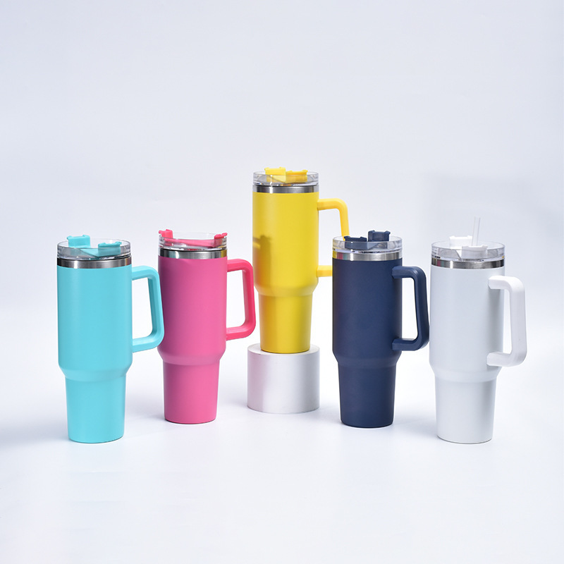 杯子40oz一代汽车杯水杯手柄冰霸杯保冷304不锈钢真空双层保温杯