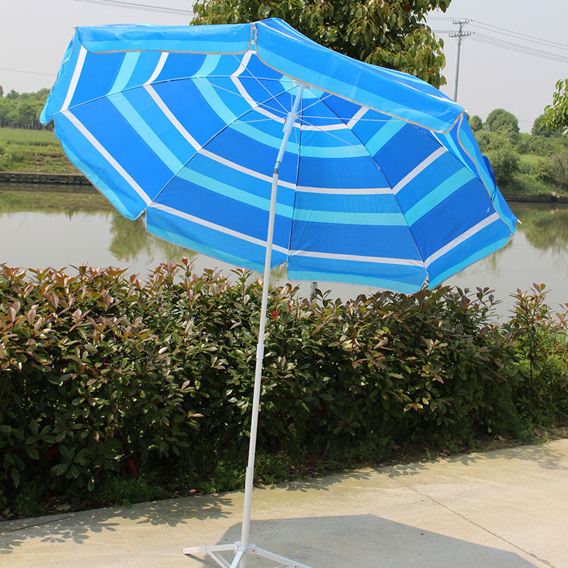 80.85户外遮阳沙滩伞条纹风景素色太阳伞摆摊伞详情图2