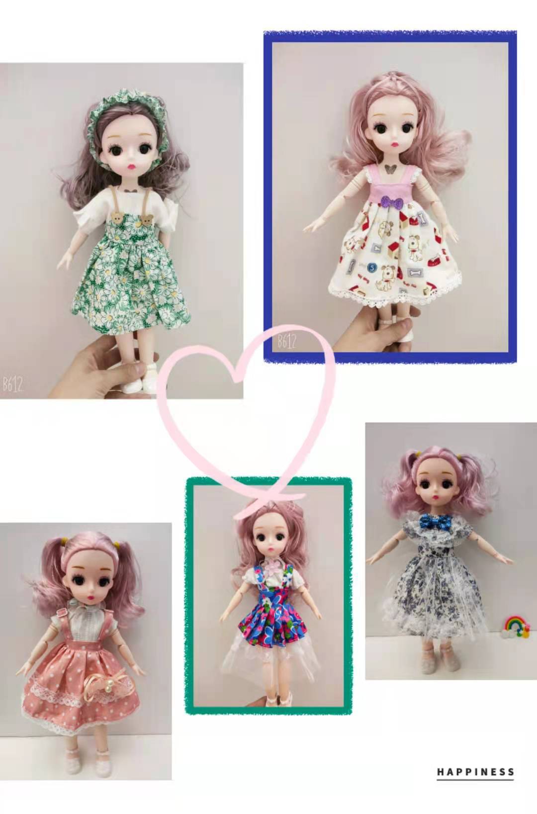 Modern and fashionable 30-centimeter Barbie doll girl dress-up game house doll children's toy wholesale
