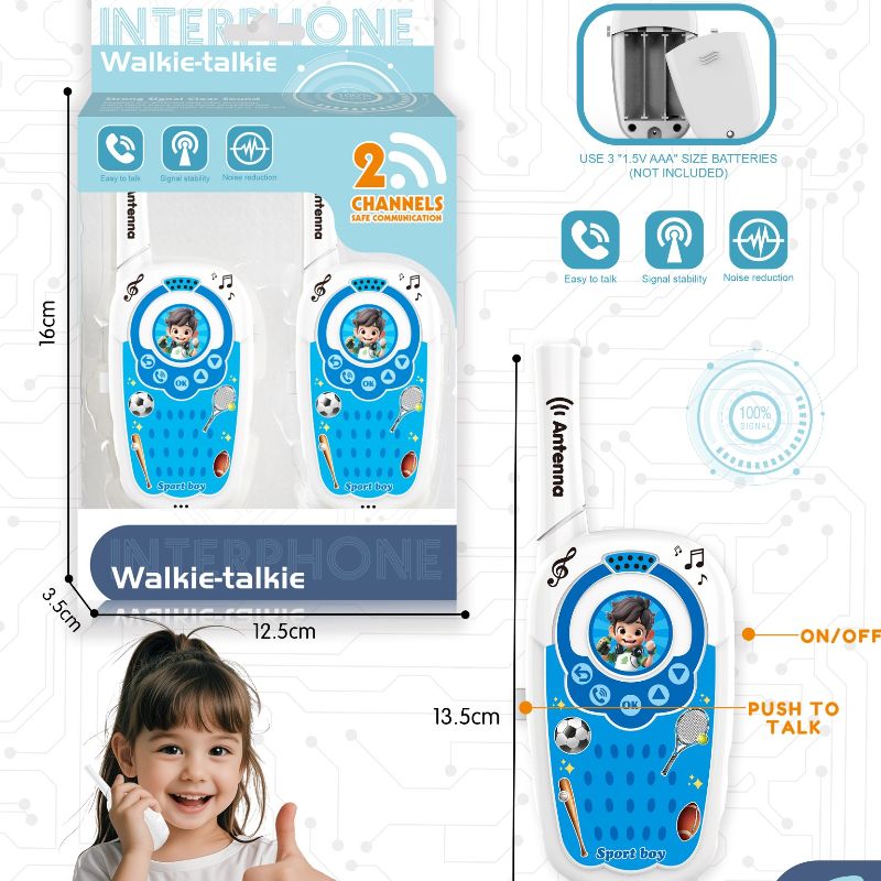 The New Blue Walkie-Talkie Series For Boys Is An Educational Toy