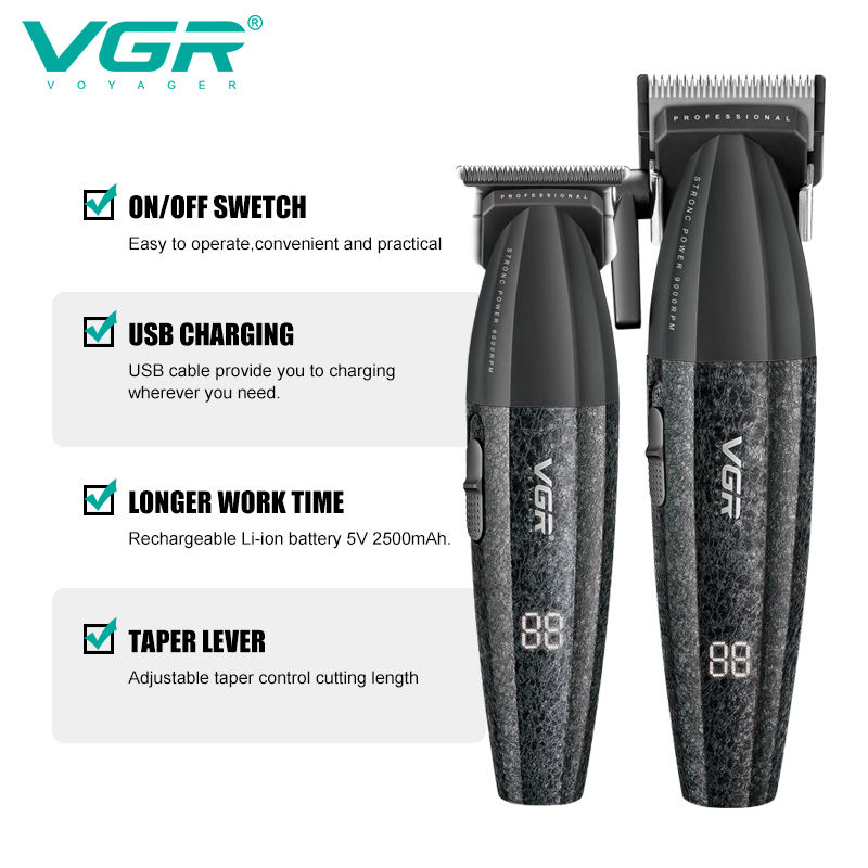 جهاز تصفيف شعر منزلي في صالون مشحن بشحن القاعدة من طراز VGR640 BUSB Item Picture