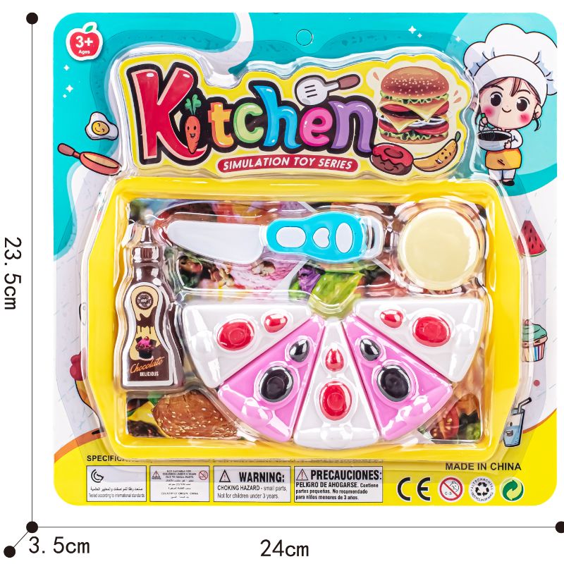 新款过家家餐具野餐食物蛋糕切切乐系列益智玩具