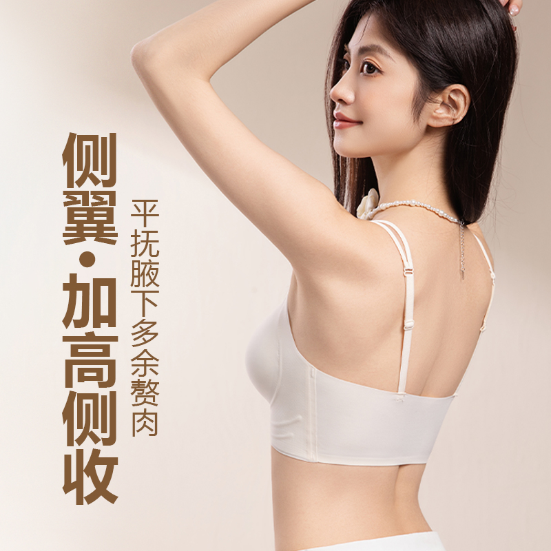 Comfortable and breathable women's underwear without steel rings, thin, soft, sexy and comfortable underwear, suitable for daily wear