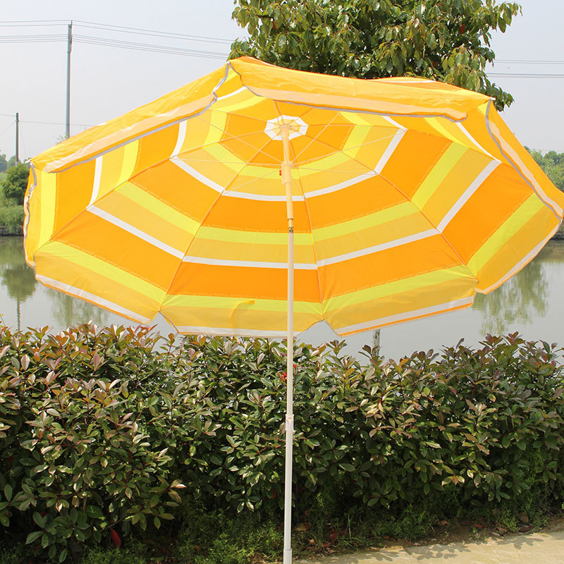 80.85户外遮阳沙滩伞条纹风景素色太阳伞摆摊伞