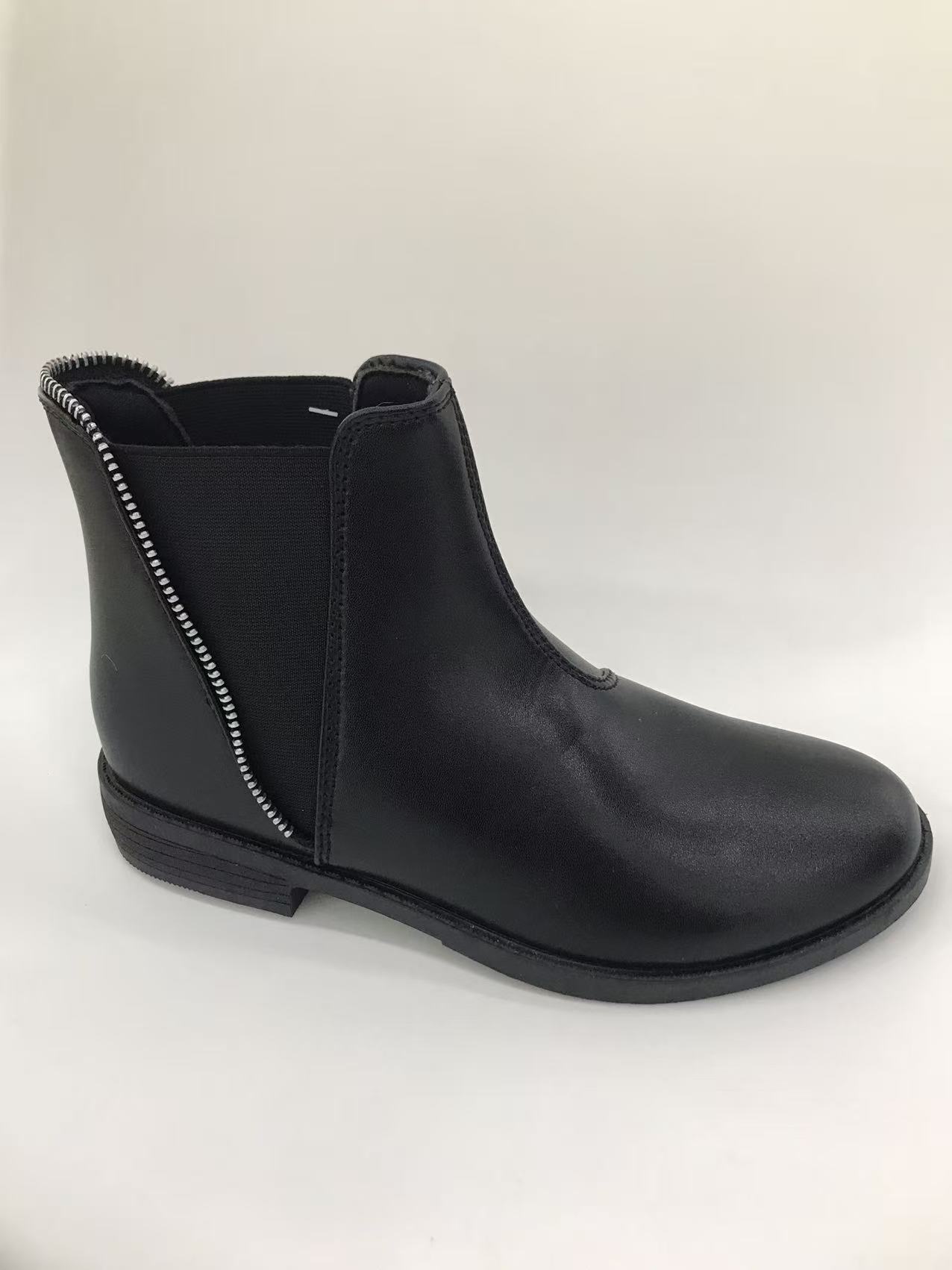 Style boots for ladies, spring and autumn, long yellow leather shoes, fashionable and casual, ethnic style, large-sized boots, upper, fake zipper full figure