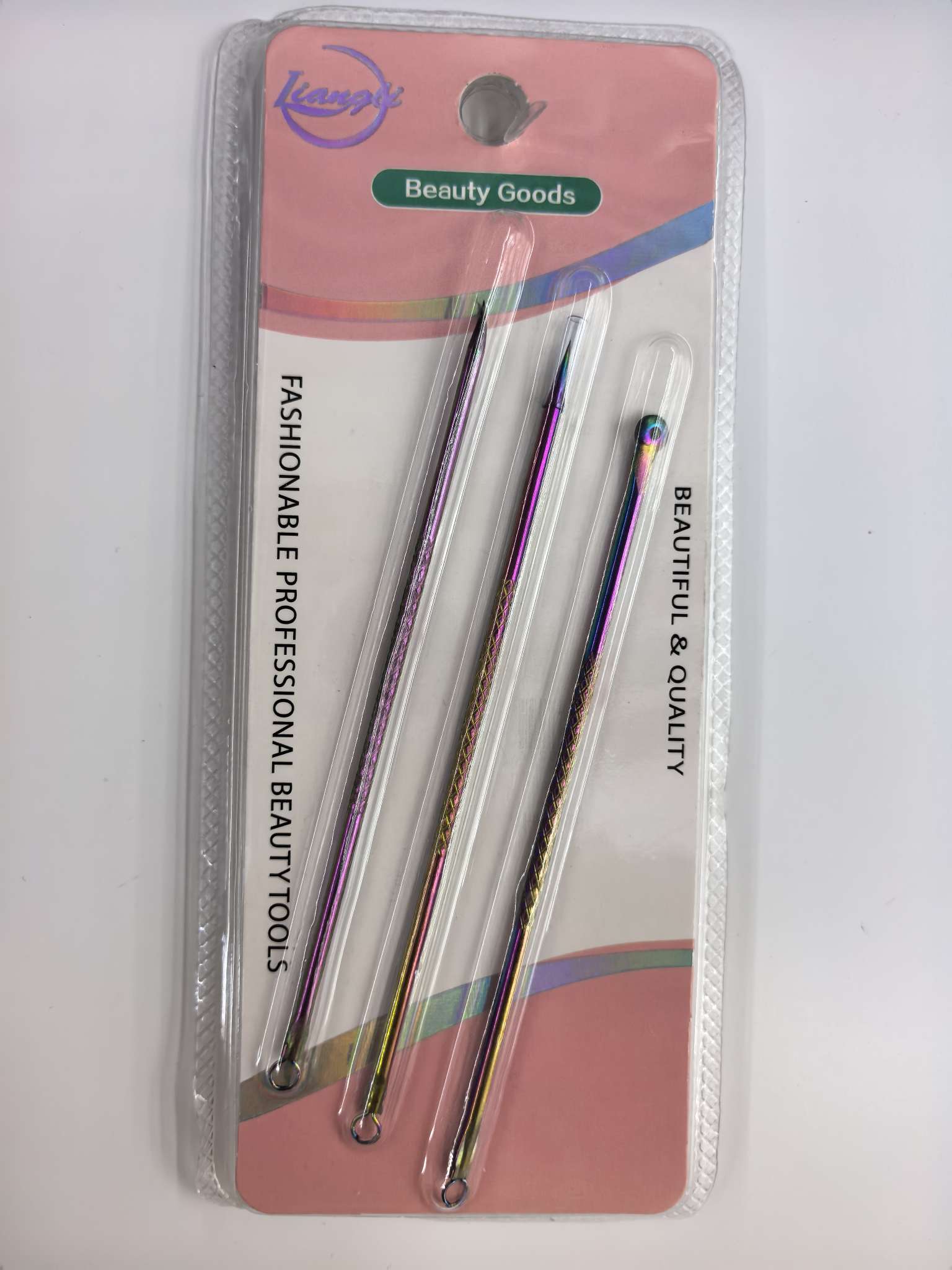 Titanium color acne needle set, stainless steel acne needle, beauty tool, beauty needle agency for blackhead removal