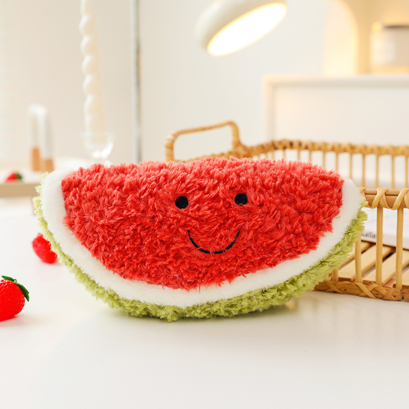Cartoon 8-inch soft fruit doll machine, wedding bubble throwing, children's dolls, plush toys wholesale Item Picture