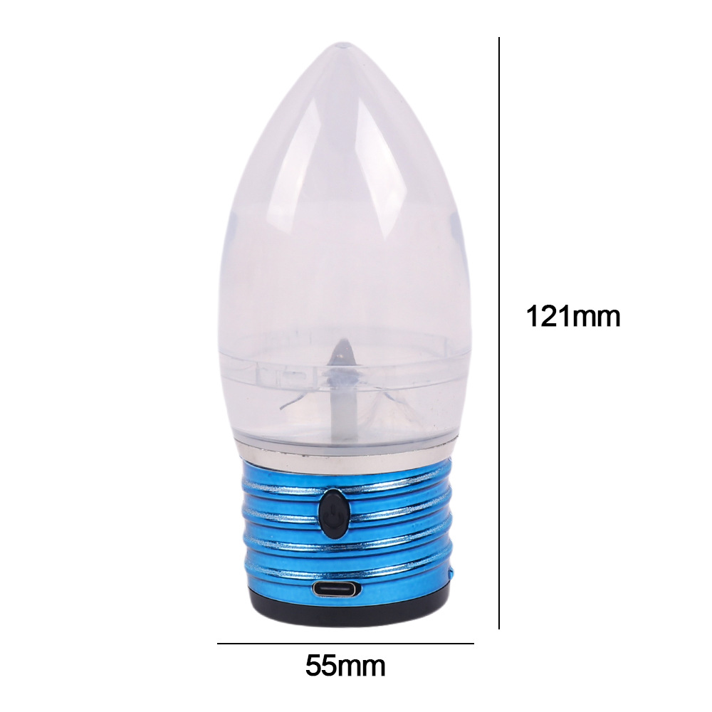 新款灯泡造型电动磨烟器 创意USB充电灯泡电动研磨器碎烟器产品图