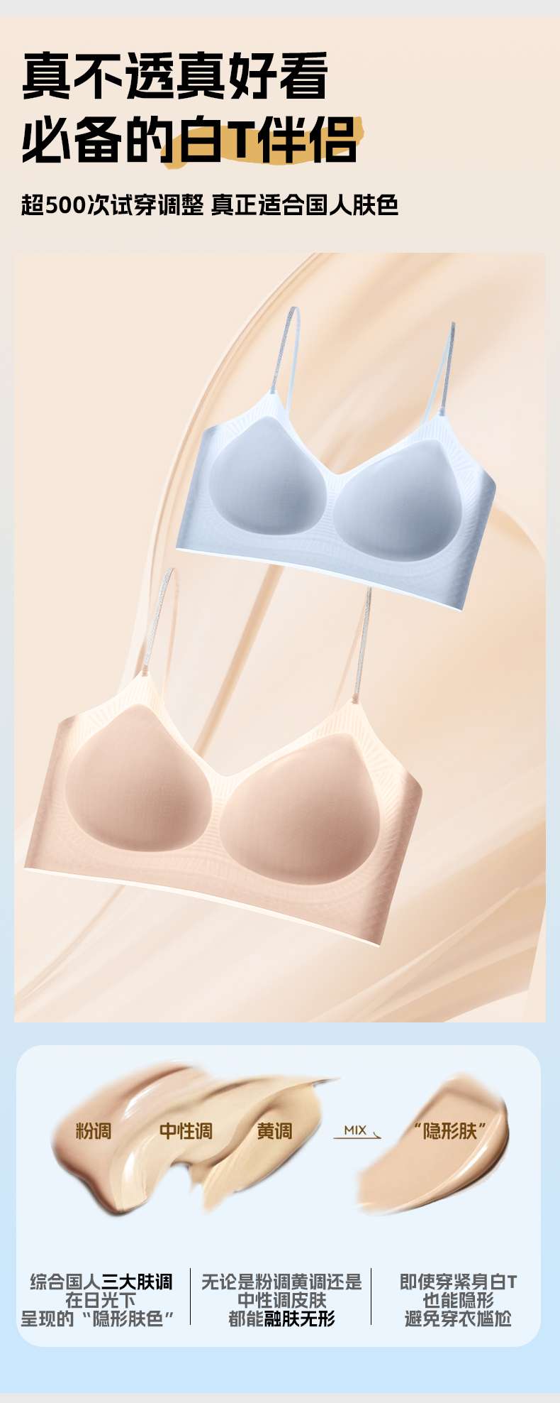 Comfortable and breathable cotton underwear without steel rings, sexy lace bra for women, thin, soft and close-fitting, for daily wear detail image 4