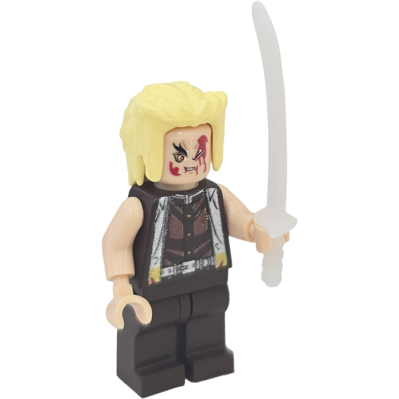 Demon Slayer MiniFigure building blocks compatible with LEGO children's educational toys, factory export wholesale Ninja with weapon Demon Slayer, 1 yuan 20 pieces, Minifigure thumbnail