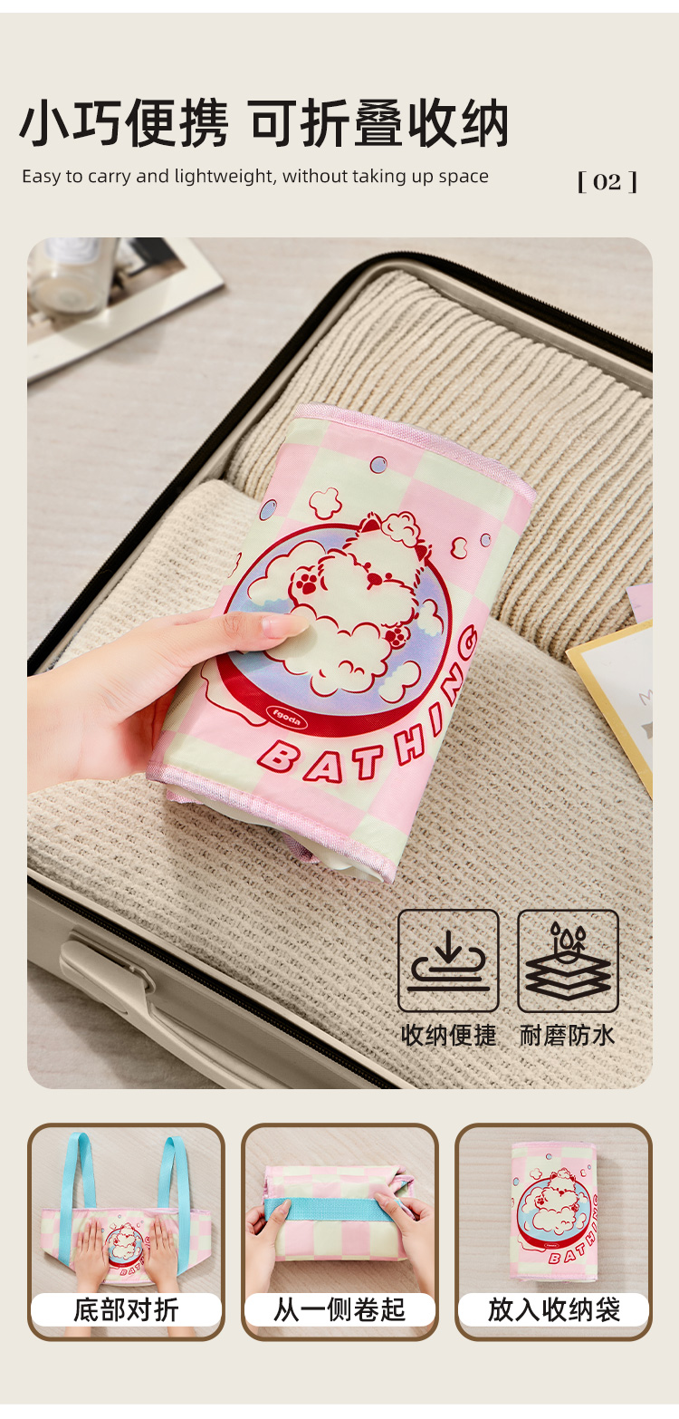 折叠水桶，方便携带水桶，泡脚桶（836-6403.）详情6