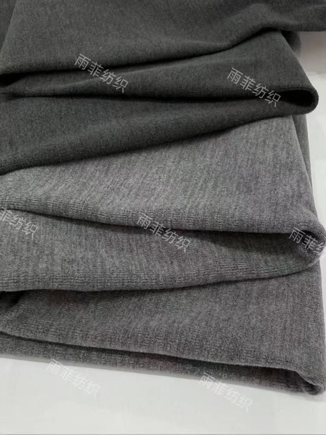 毛绒布面料/桃皮绒/布料面料/植绒布pvc/斜纹磨毛白底实物图