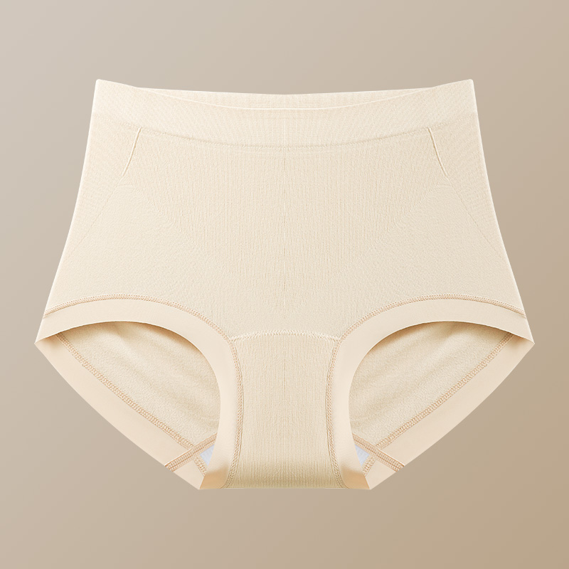 新款无痕高弹轻塑中高腰女士内裤彩纱饺子裤无痕亲肤舒适棉裆内裤详情15