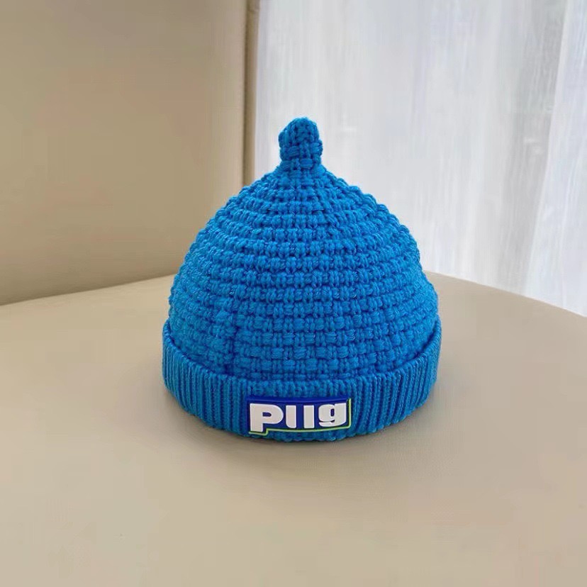 Autumn and winter children's hats, all-inclusive winter style, warm and fleece, little bear woolen hats for boys and girls, green Item Picture