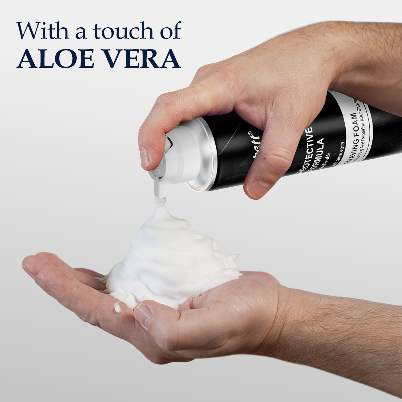 Shaving Foam afeitar espuma para la barba crema para la barba espuma suaviza la barba e hidrata Specification image