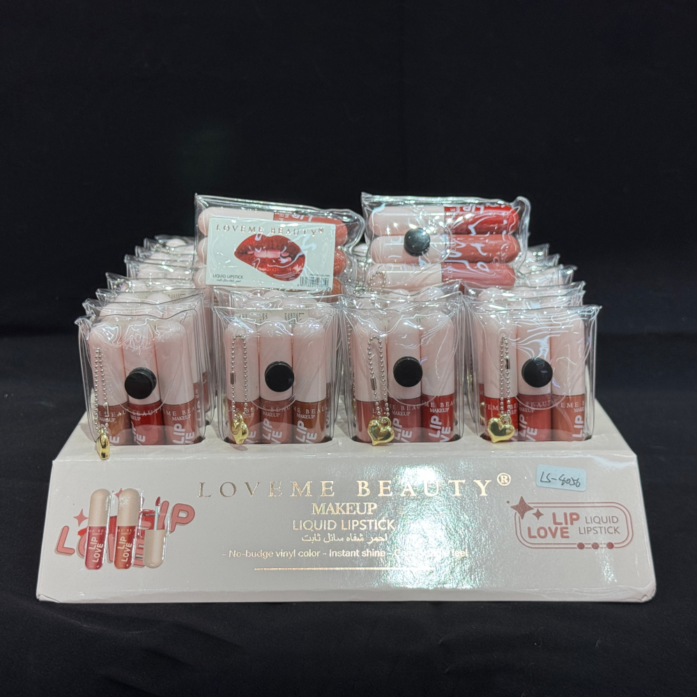 Custom Liquid Lipstick With Heart Shape Pendant & 12 colors