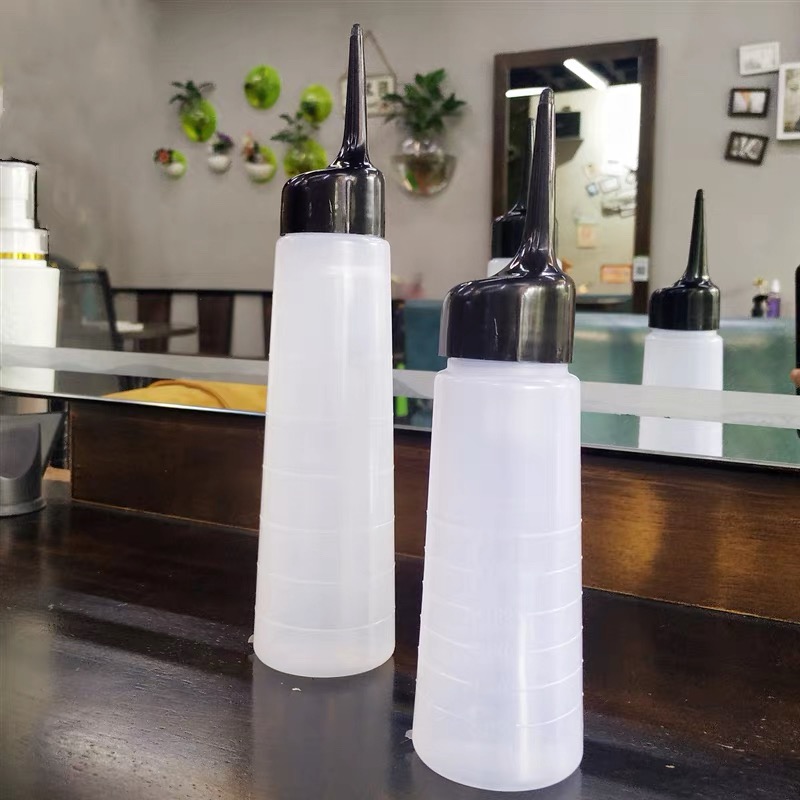 260ML hair dry cleaning bottle, hair dry cleaning kettle, shampoo bottle, cleaning and rinsing bottle, drip water, electric hair bottle with scale