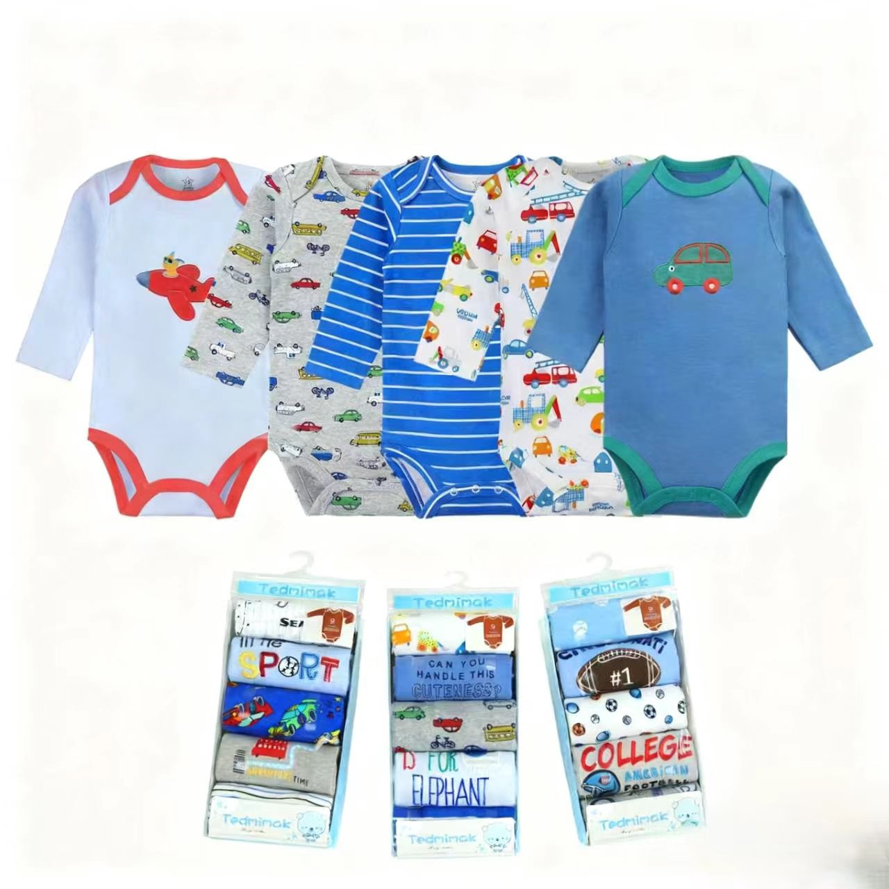 Children's clothing export factory wholesale baby coverings, crawling suits, Katha suits, autumn and winter boys' and girls' one-piece suits Application Scenario