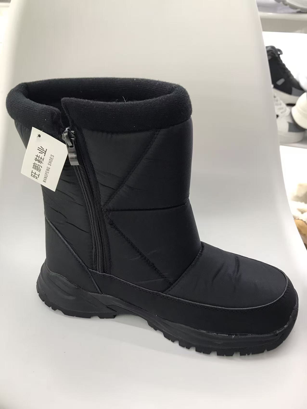 Ethnic style boots, men's winter waterproof boots, fashionable and casual ethnic style large-sized boots details Picture