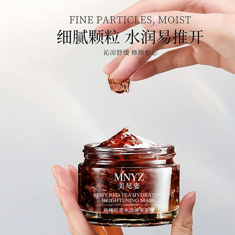 Menizi Rose Red Tea Water Moisturizing and Brightening Mask Moisturizes detail image 7
