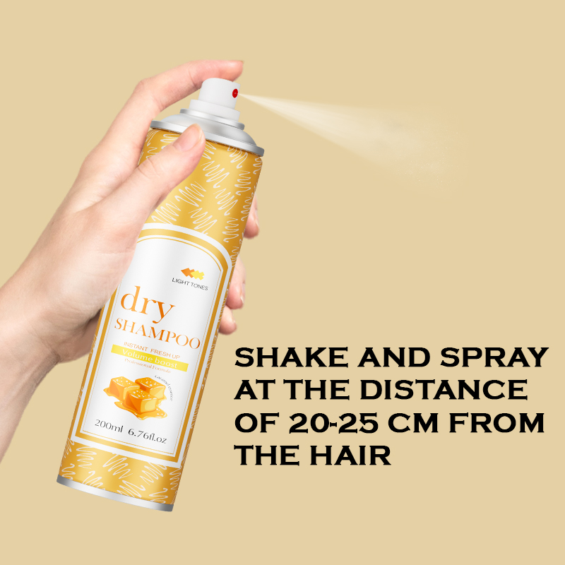 Custom-made Dry Shampoo Spray for immediate refreshing, oil-removing and voluminous hair Application Scenario
