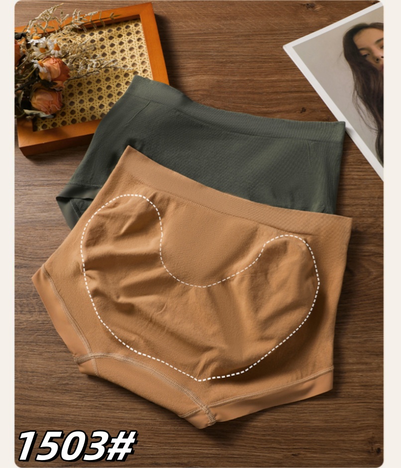 内裤女士高腰舒适/内裤莫代尔面料/内裤女/格纹网纱内裤女/压胶无痕内裤产品图