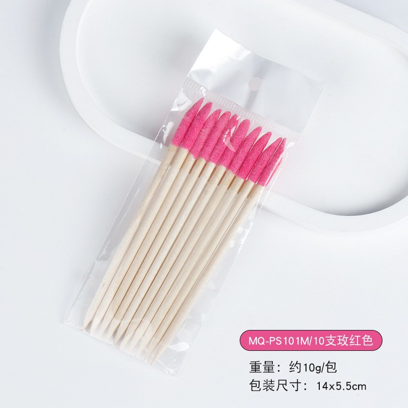 Best-selling nail polish, double-headed wooden stick, frosted dot drill stick, orange wood stick tool, multi-functional stick, sandblasting detail image 5