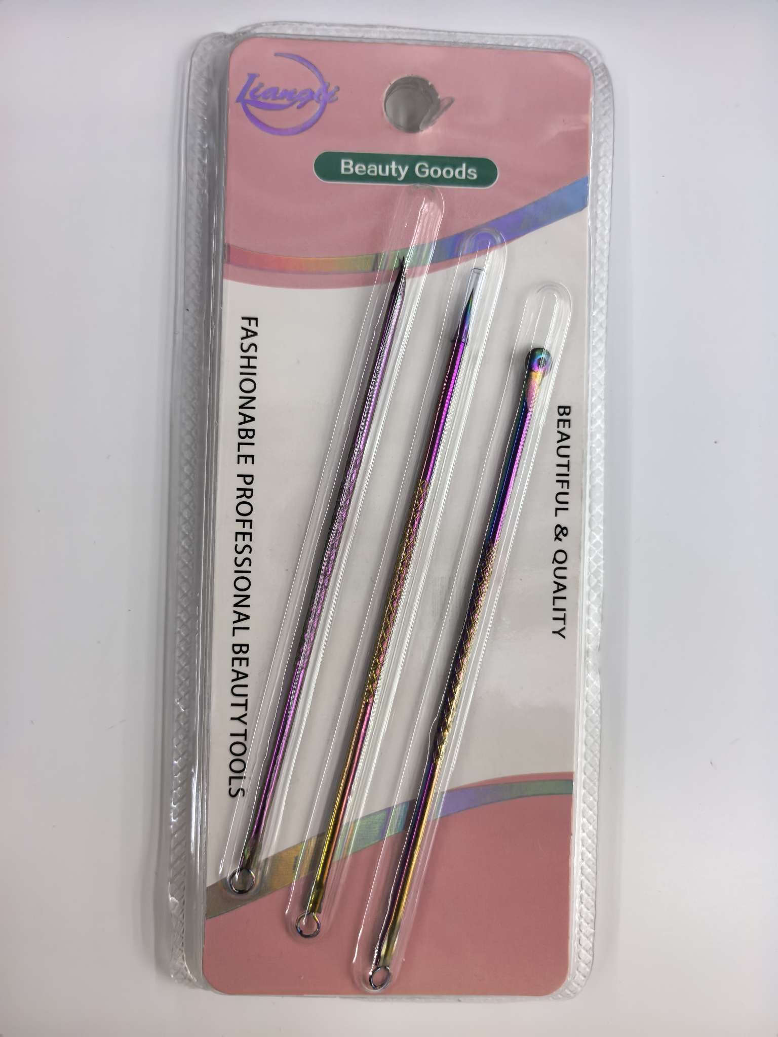 Titanium color acne needle set, stainless steel acne needle, beauty tool, beauty needle agency for blackhead removal details Picture