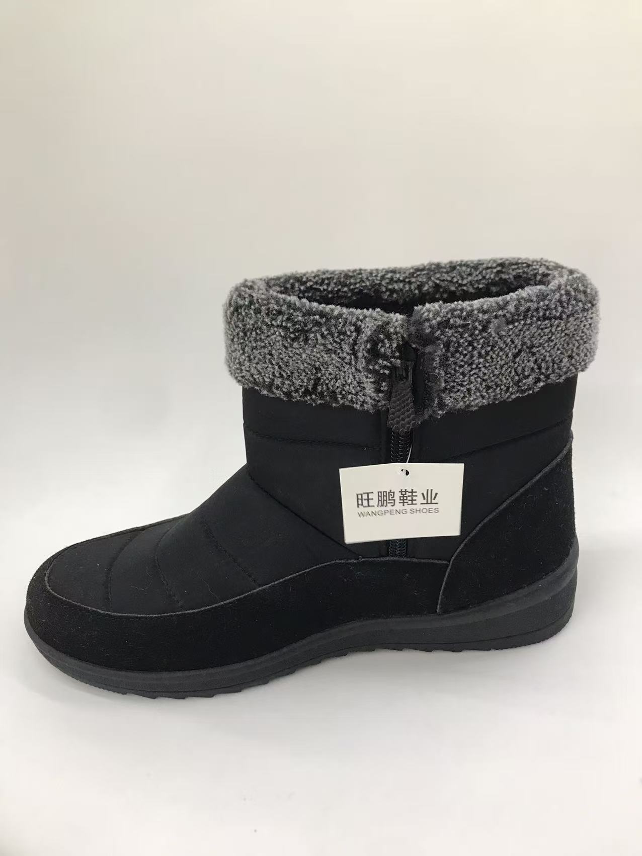 Women's winter long snow boots with ethnic style are cold-resistant details Picture