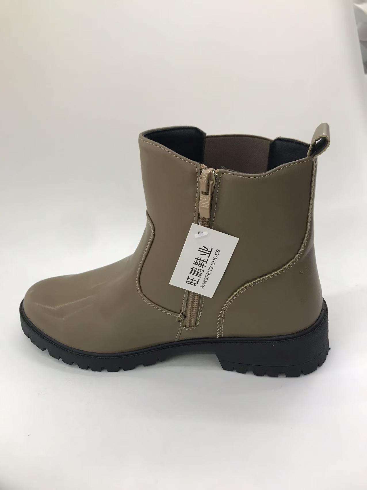 Ethnic-style boots for women, spring and autumn long yellow leather shoes, casual ethnic-style large-sized boots details Picture