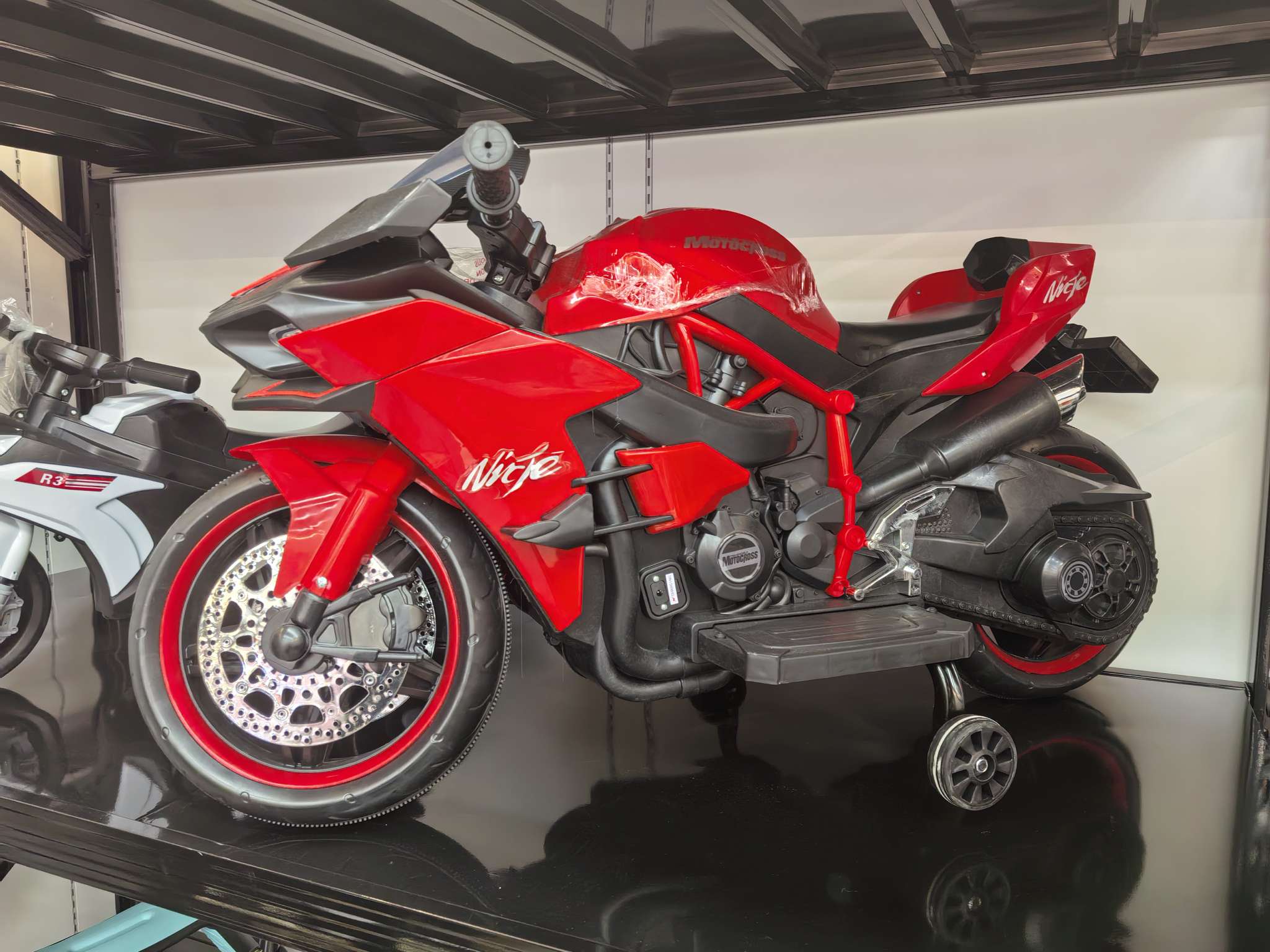 儿童电动摩托车超大宝宝玩具车两轮可充电小孩童车脚踏