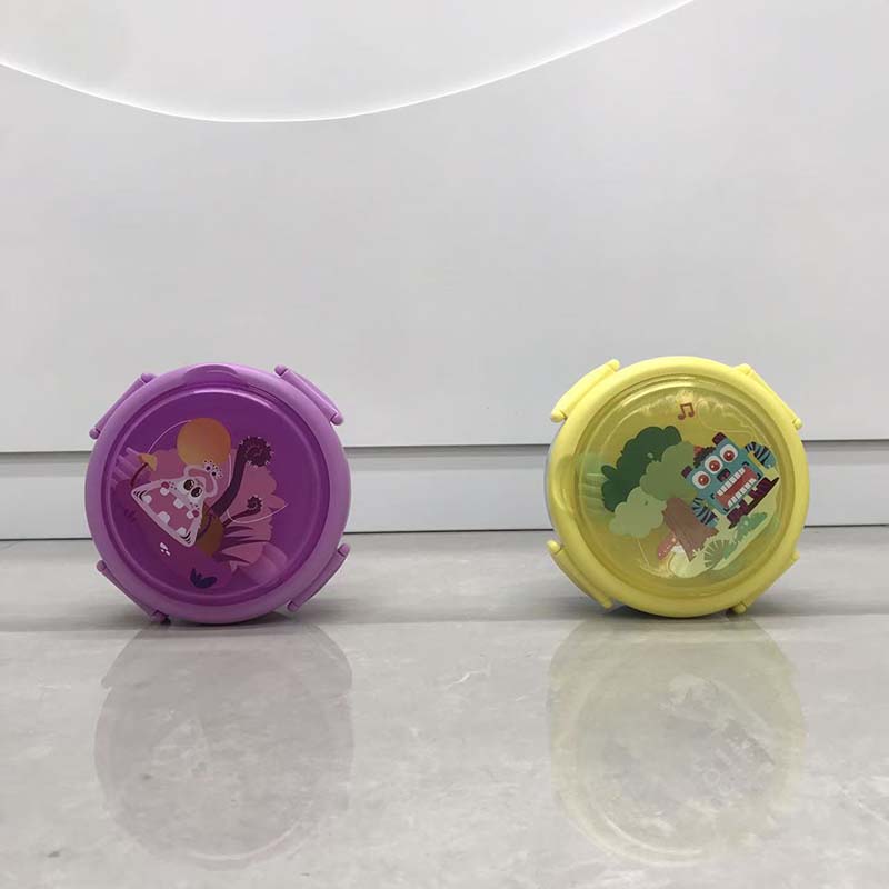 卡通图案不锈钢双层饭盒 儿童学生便携密封餐盒 带餐具分隔便当盒详情4