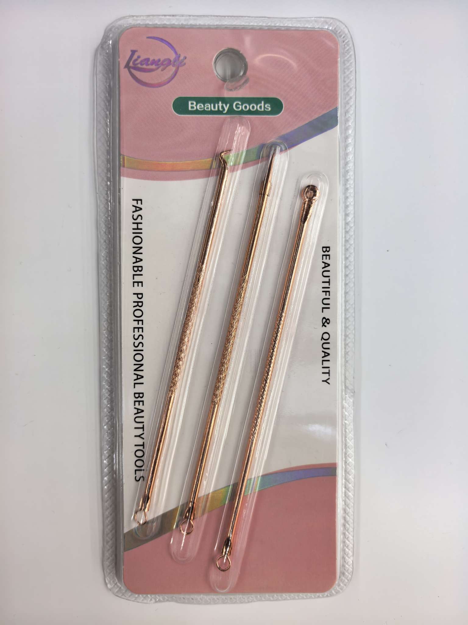 Rose gold powder needle set, stainless steel acne needle, beauty tools, beauty needle agency for blackhead removal details Picture