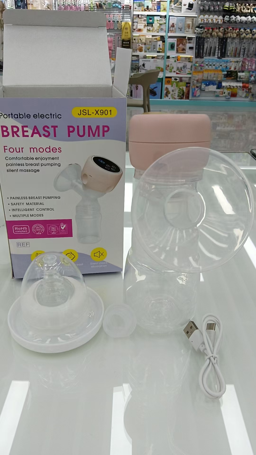 电动吸奶器微震按摩母乳全自动奶器吸乳器静音产品图