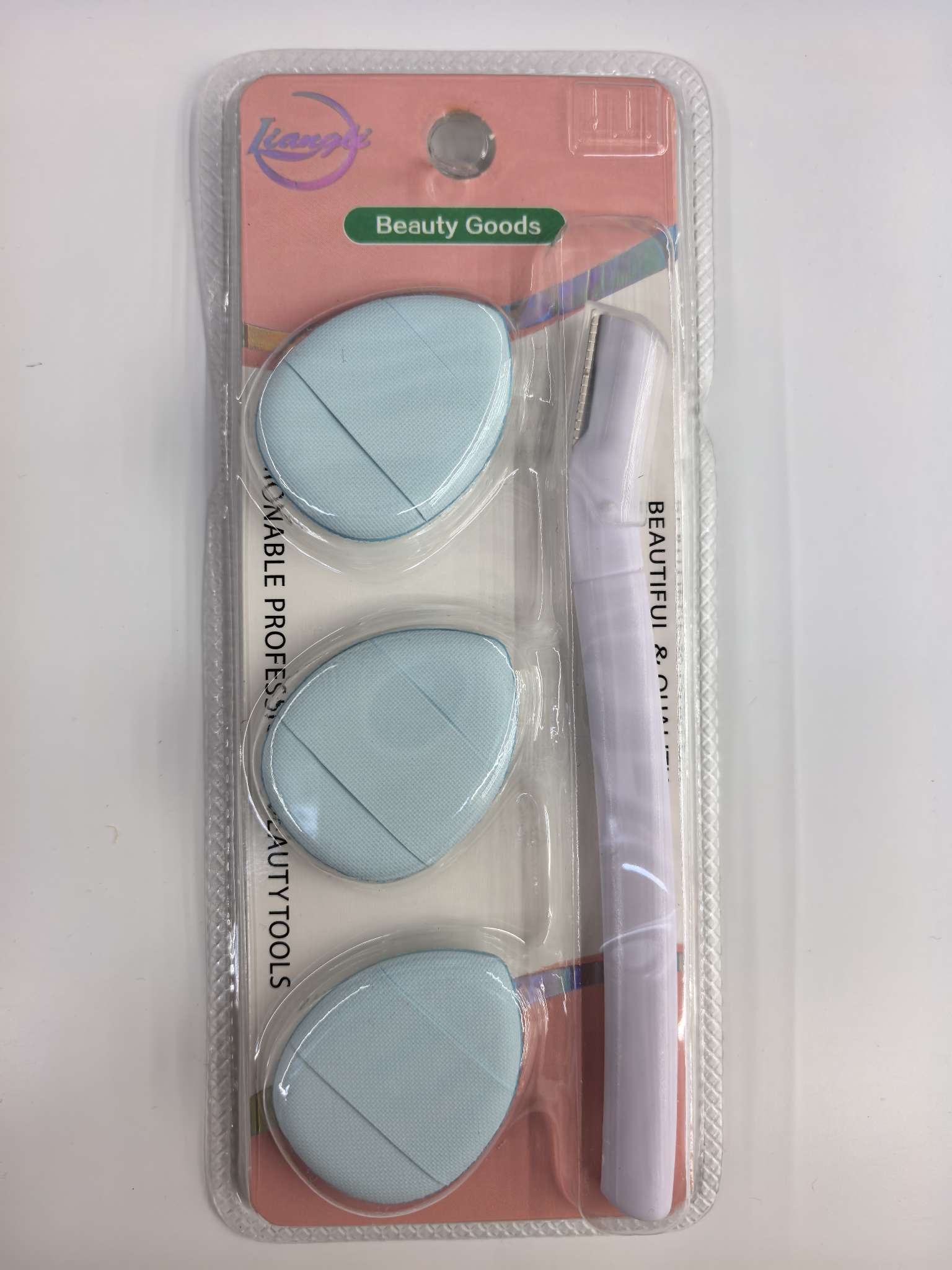 Finger powder puff Dry and wet dual-purpose foundation liquid, no powder intake, Little finger air cushion mini version makeup sponge, finger powder puff eyebrow shaping knife tool set details Picture
